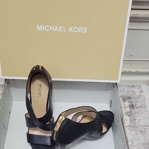 Michael Kors Black Heeled Sandals